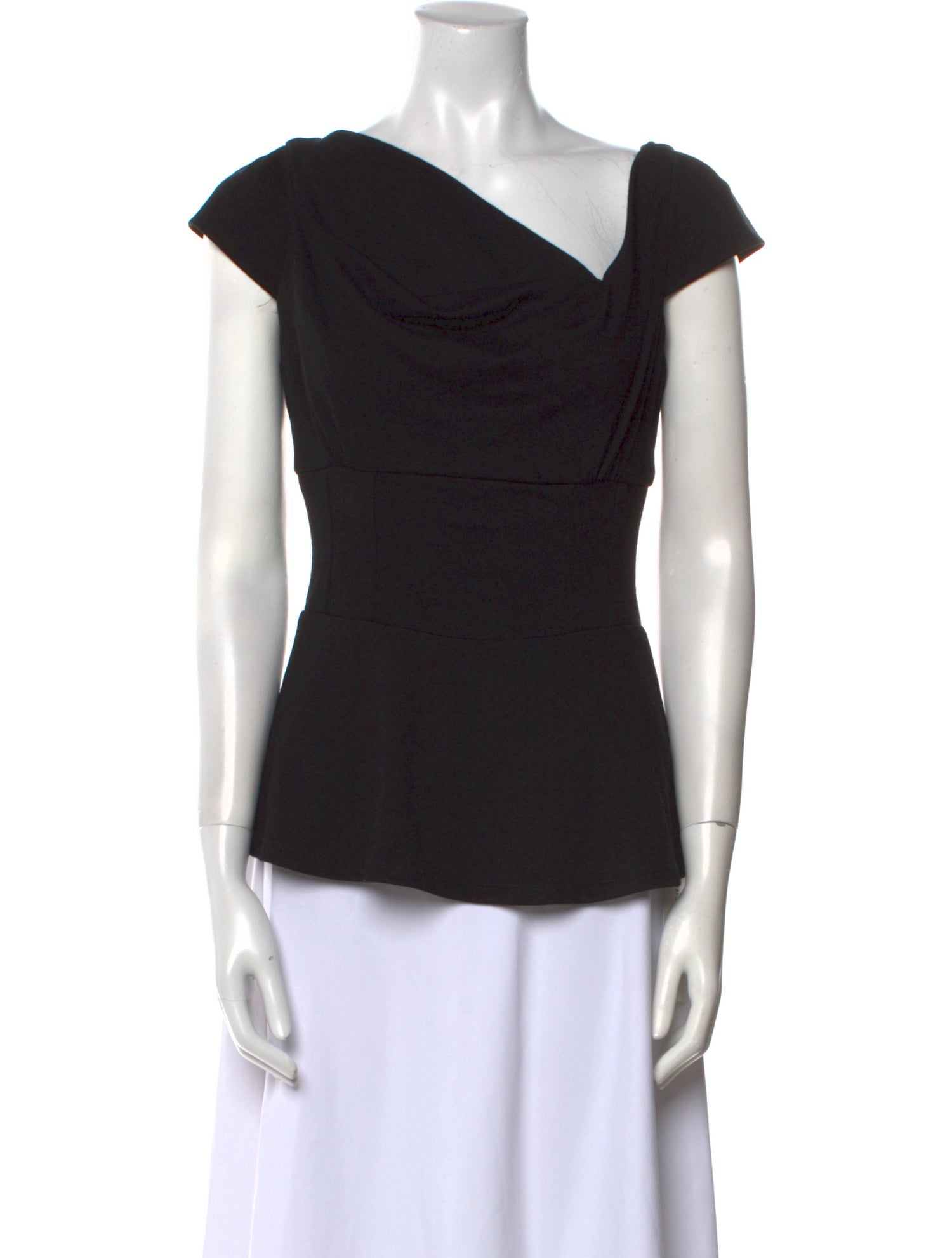 Eva Franco Asymmetrical Short Sleeve Top