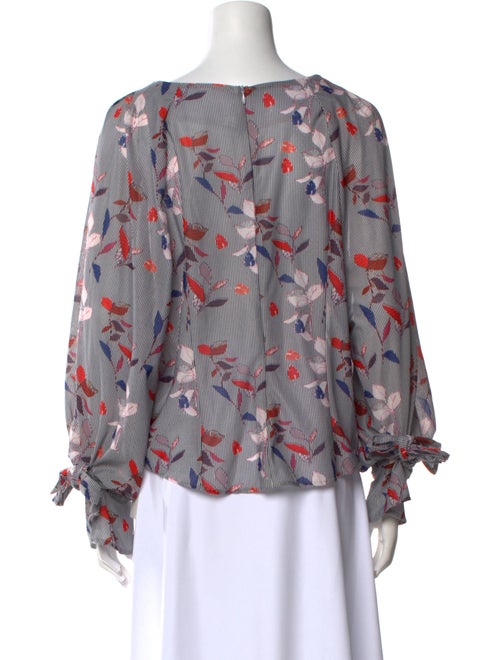 Eva Franco Printed Bateau Neckline Blouse
