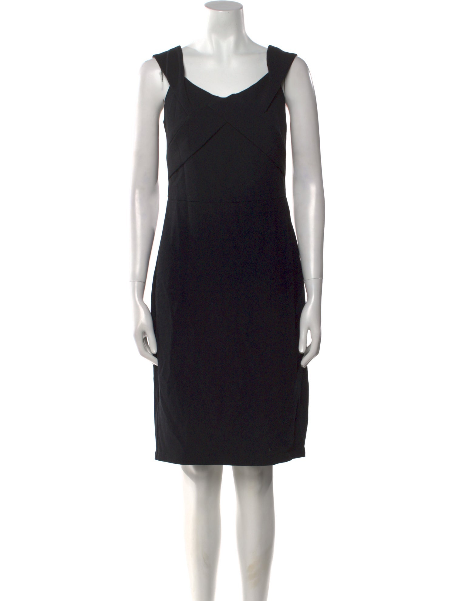 Eva Franco Scoop Neck Knee-Length Dress