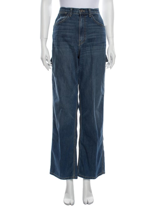 Eve Denim High-Rise Wide Leg Jeans Denim