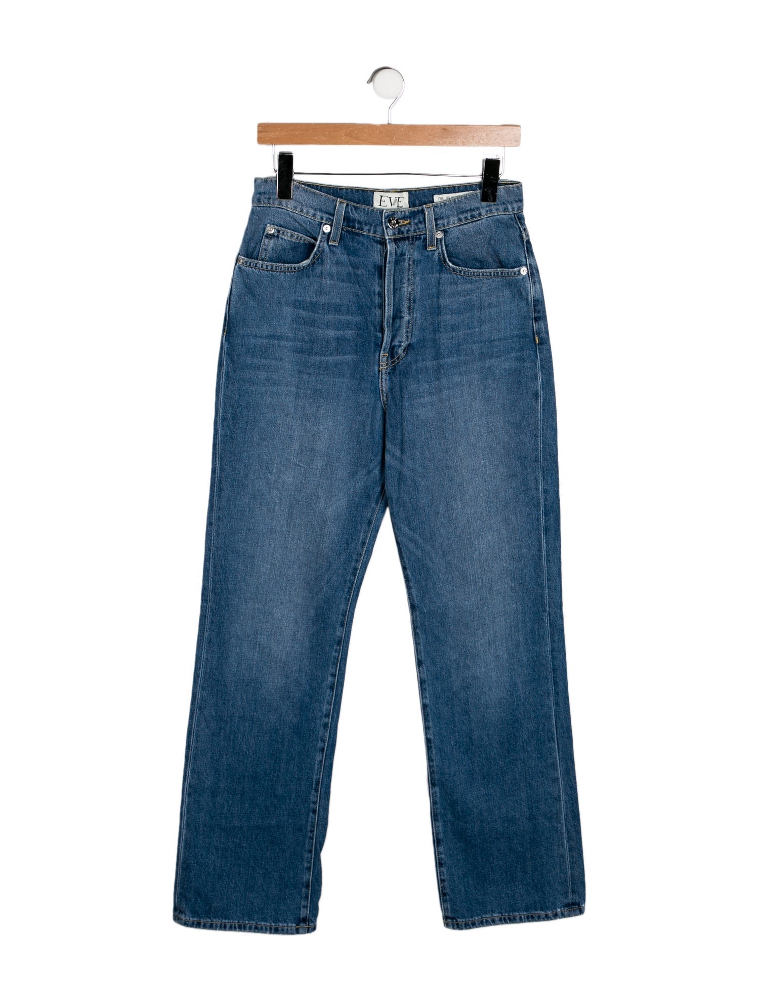 Eve Denim High-Rise Wide Leg Jeans
