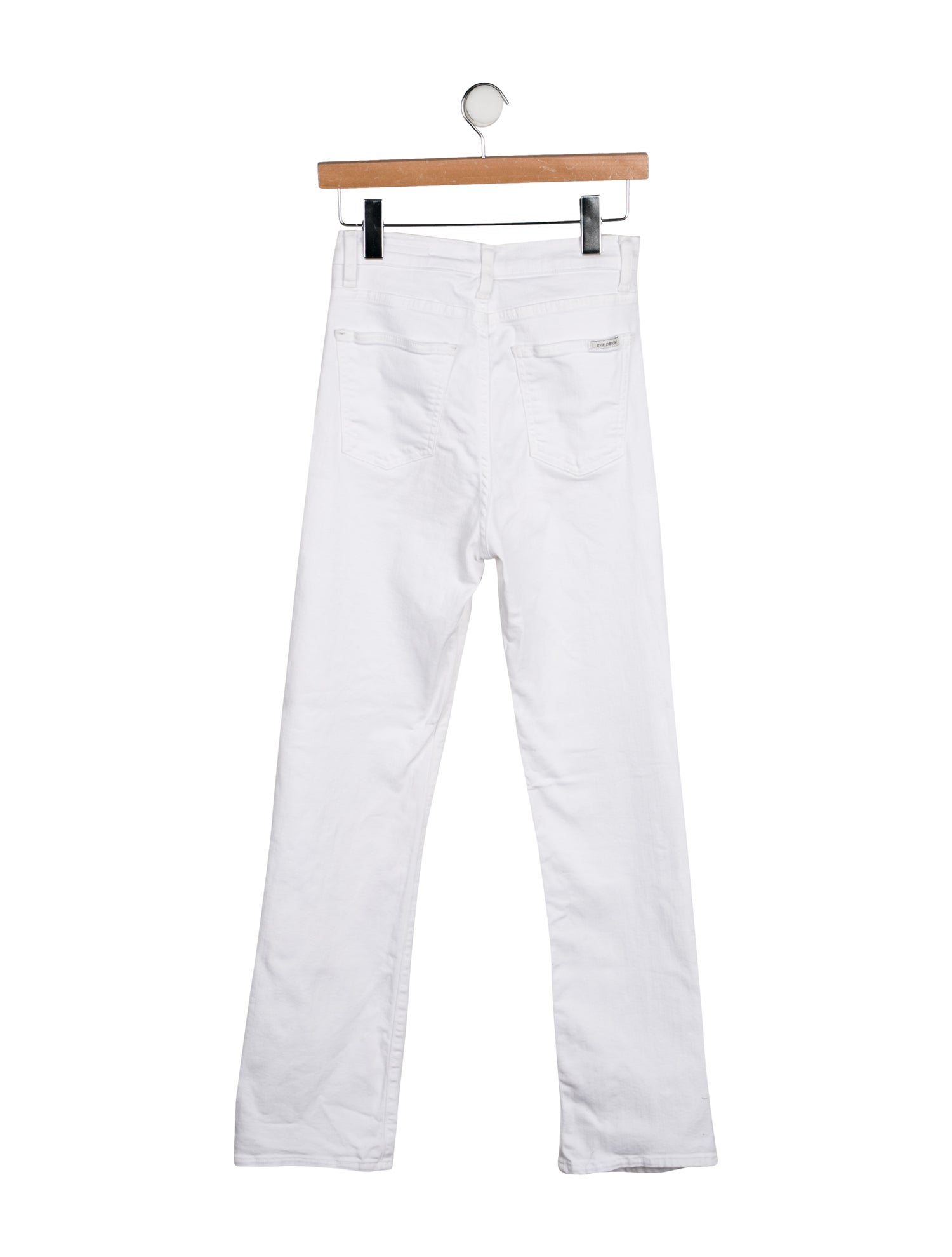 Eve Denim High-Rise Straight Leg Jeans