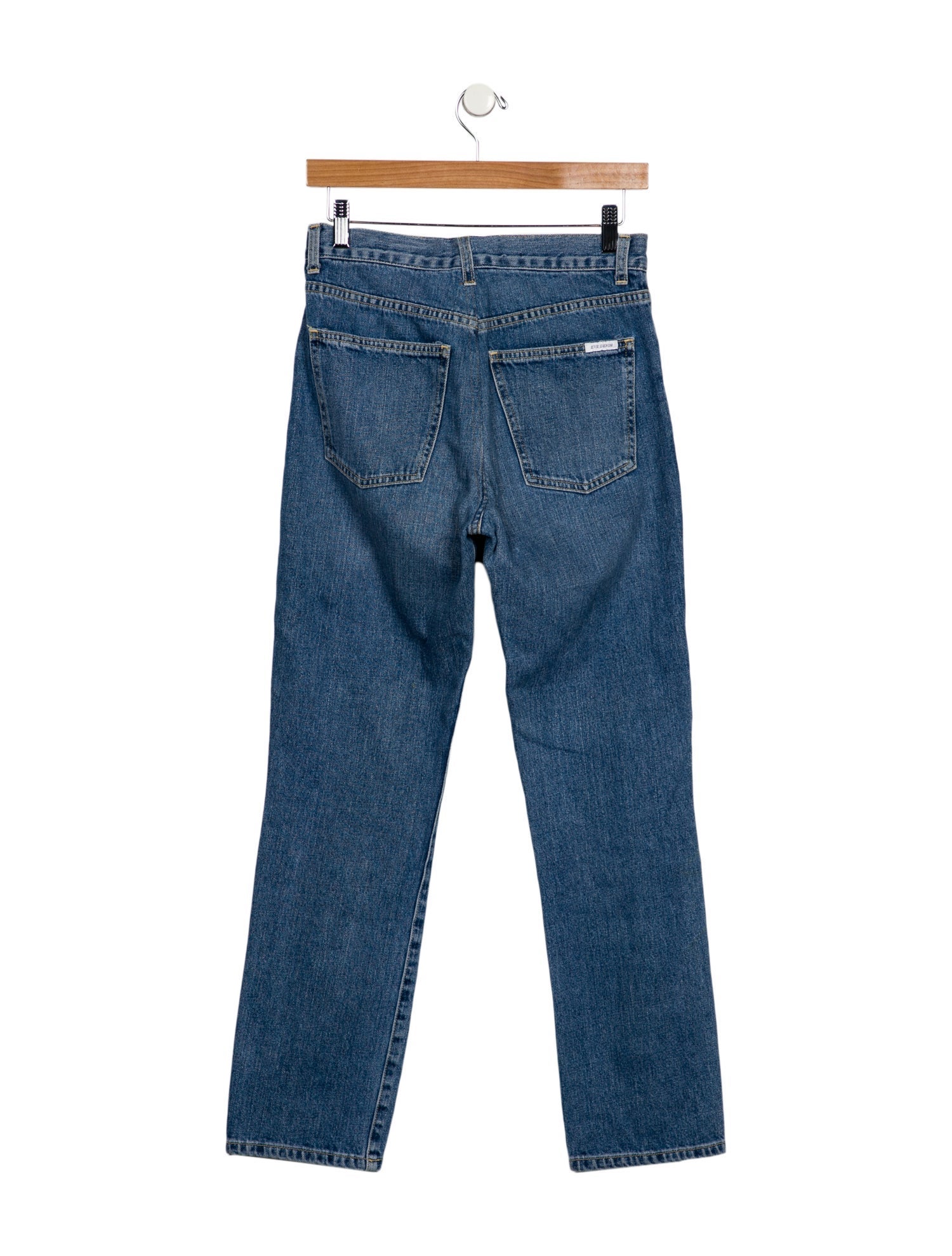 Eve Denim Mid-Rise Straight Leg Jeans