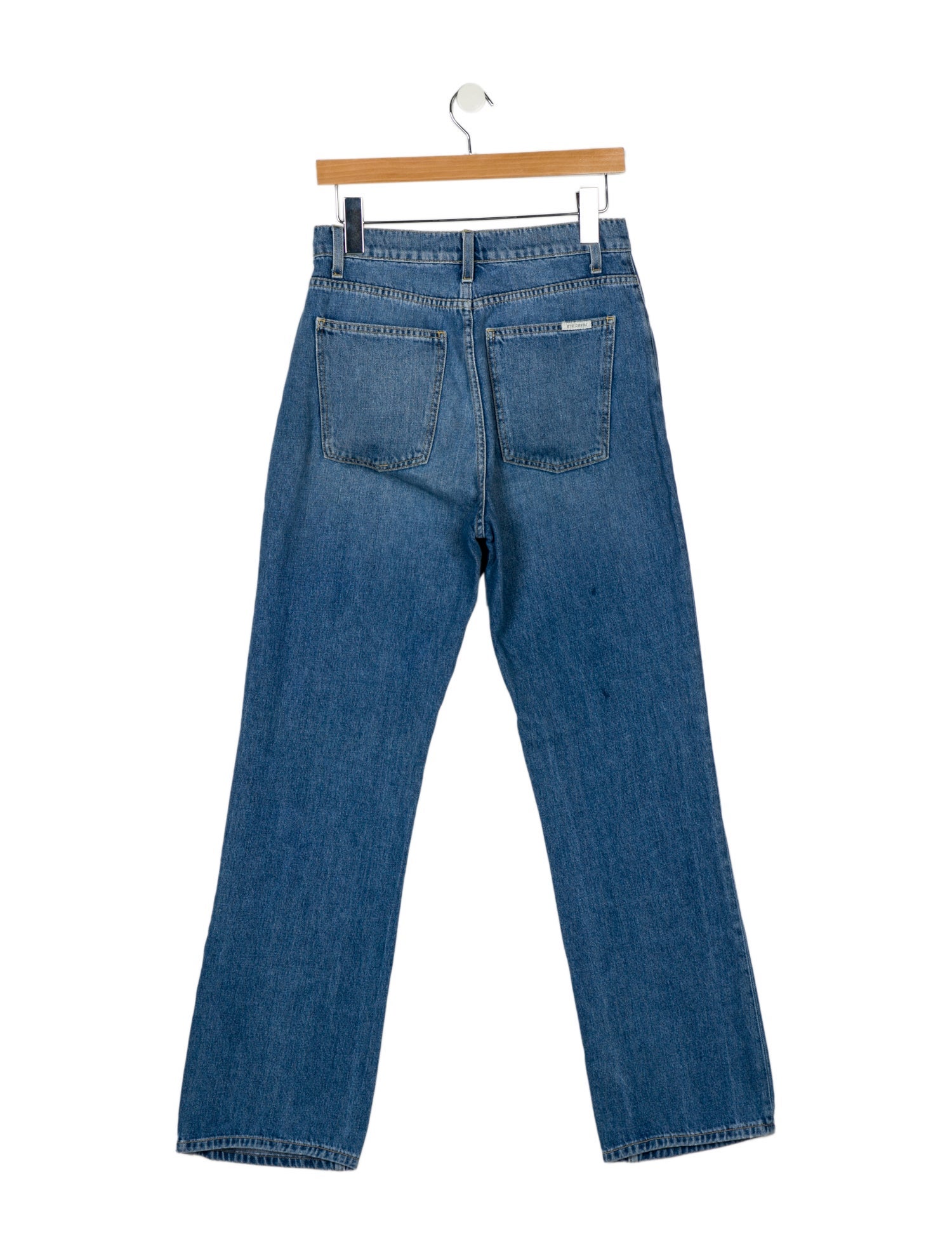Eve Denim High-Rise Straight Leg Jeans