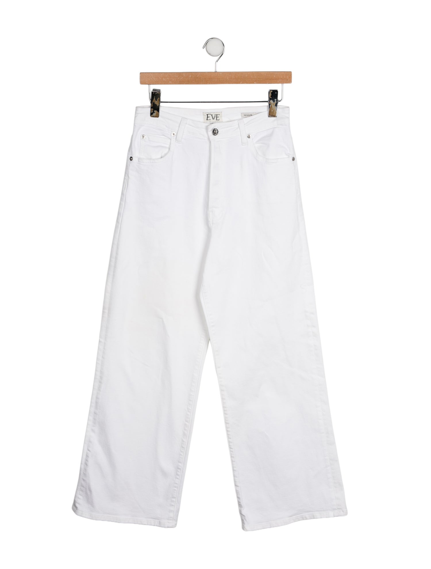 Eve Denim High-Rise Wide Leg Jeans