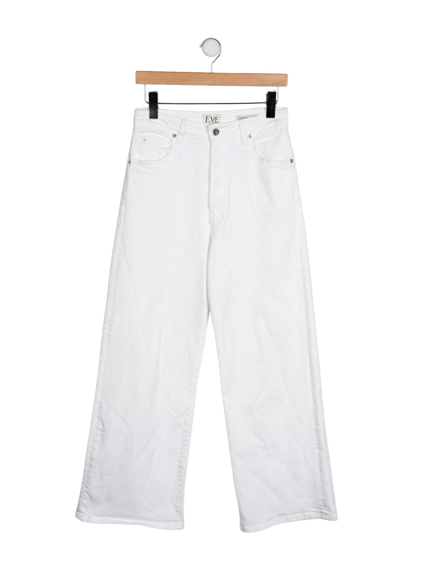 Eve Denim High-Rise Wide Leg Jeans