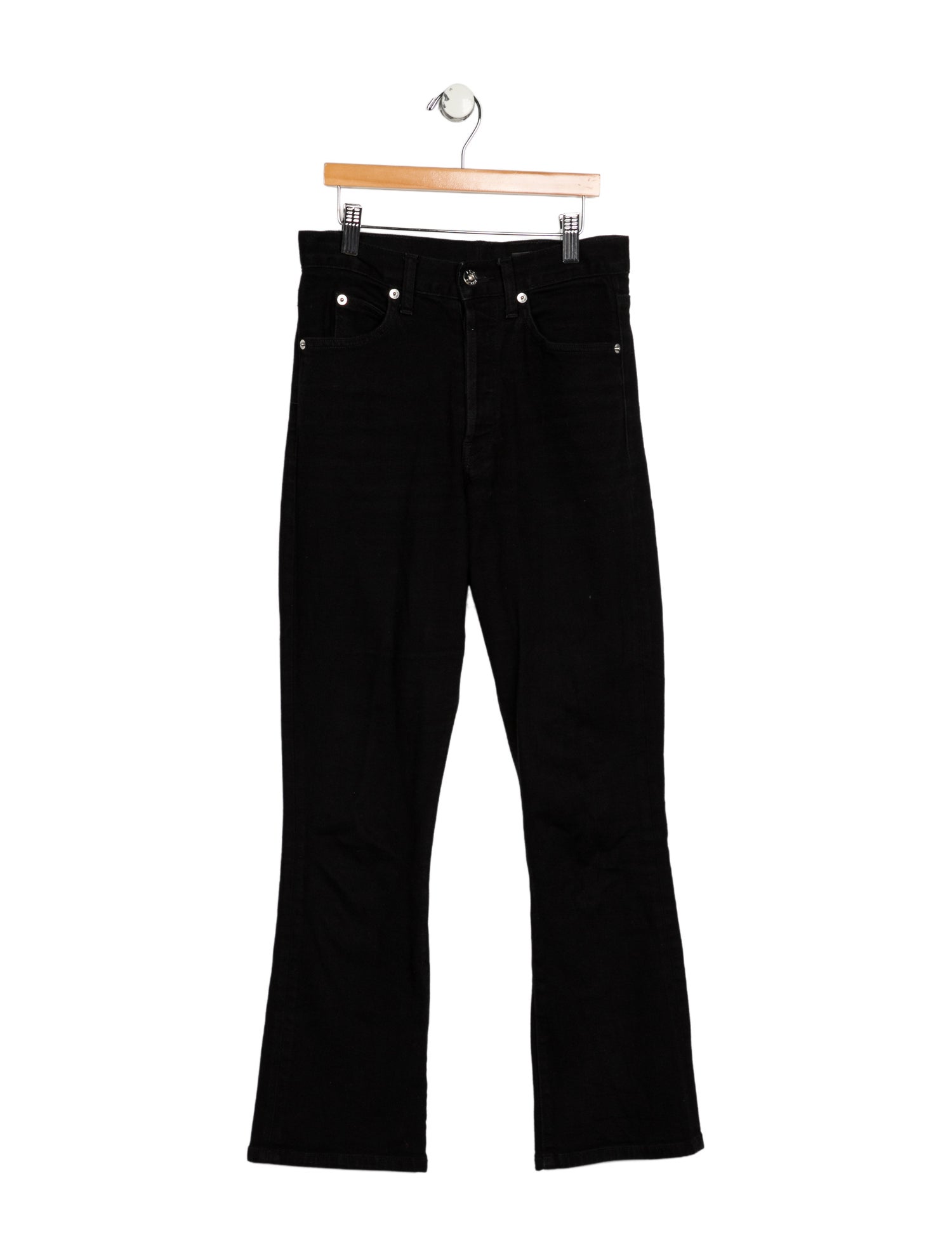 Eve Denim Mid-Rise Straight Leg Jeans