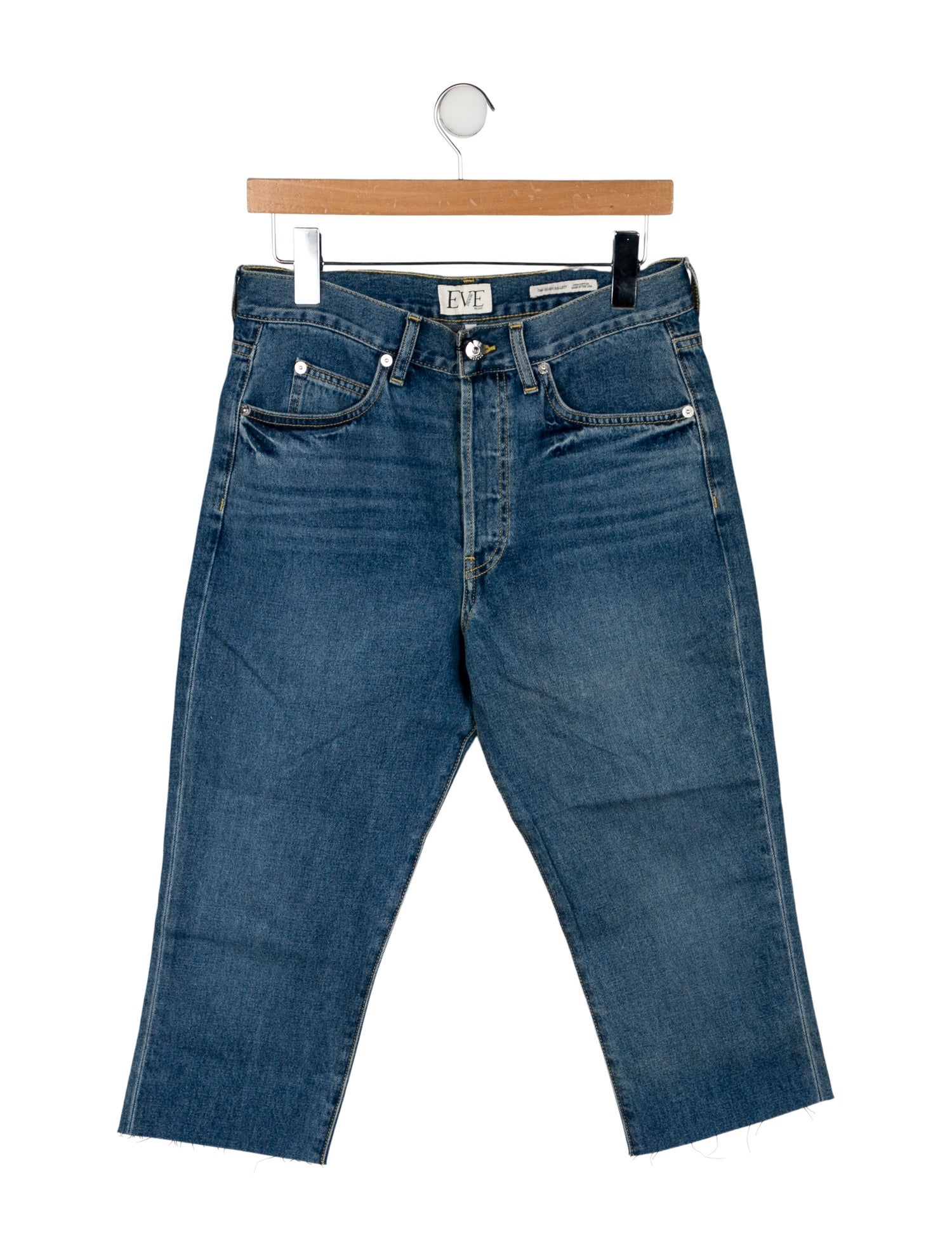 Eve Denim High-Rise Straight Leg Jeans