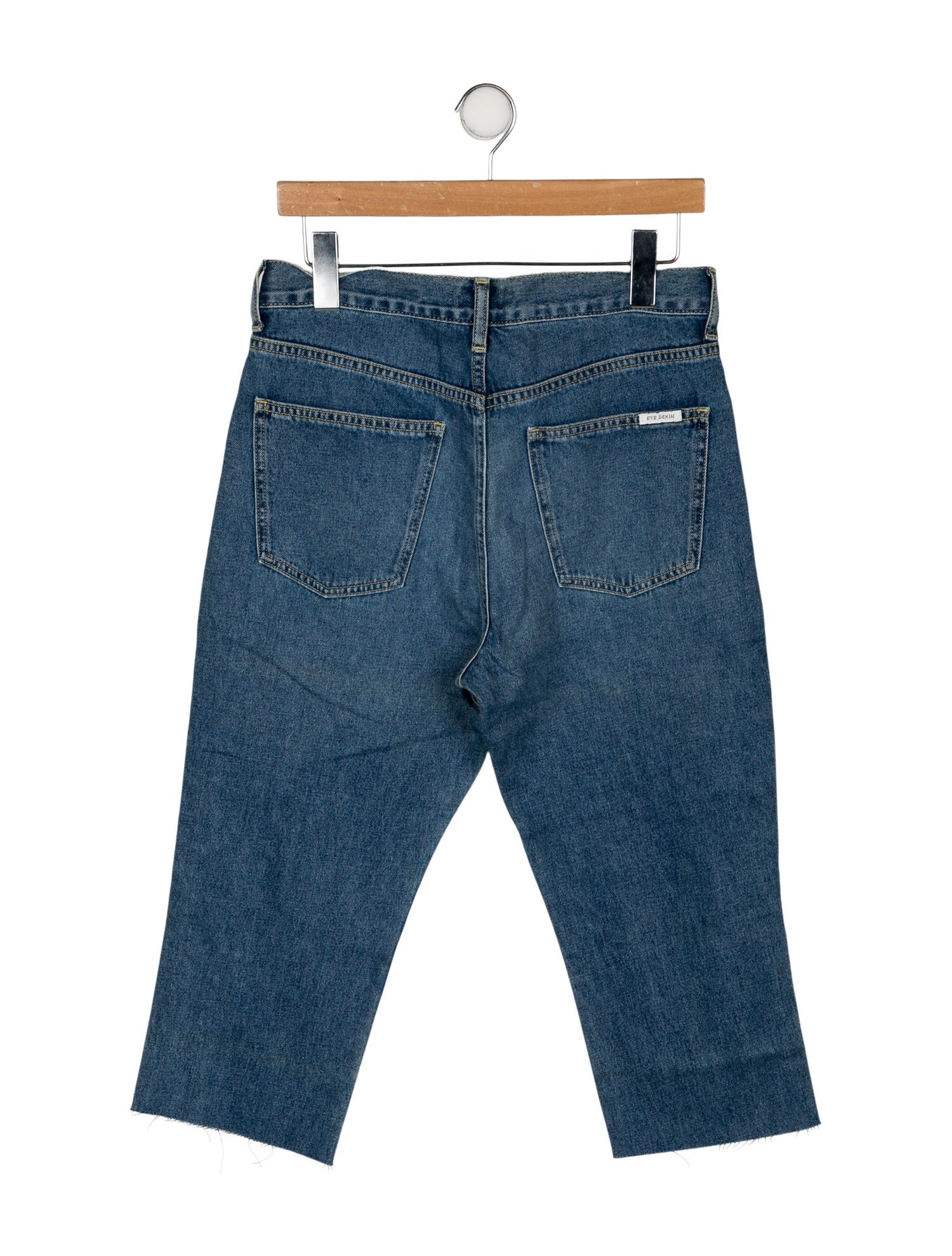 Eve Denim High-Rise Straight Leg Jeans