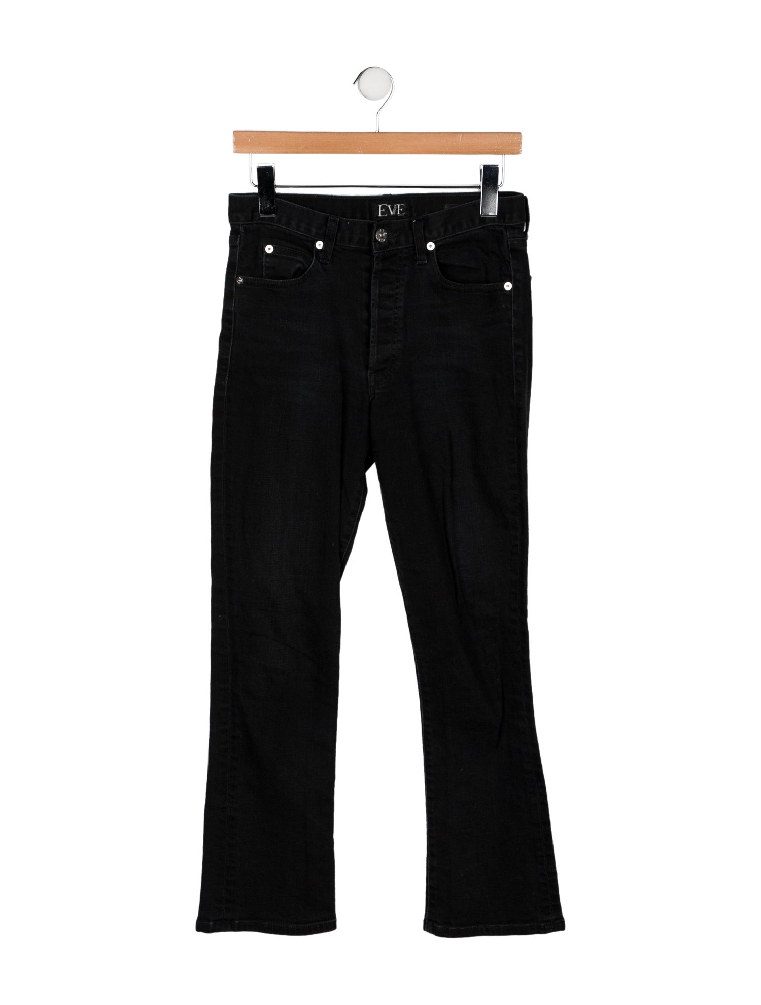 Eve Denim Mid-Rise Straight Leg Jeans