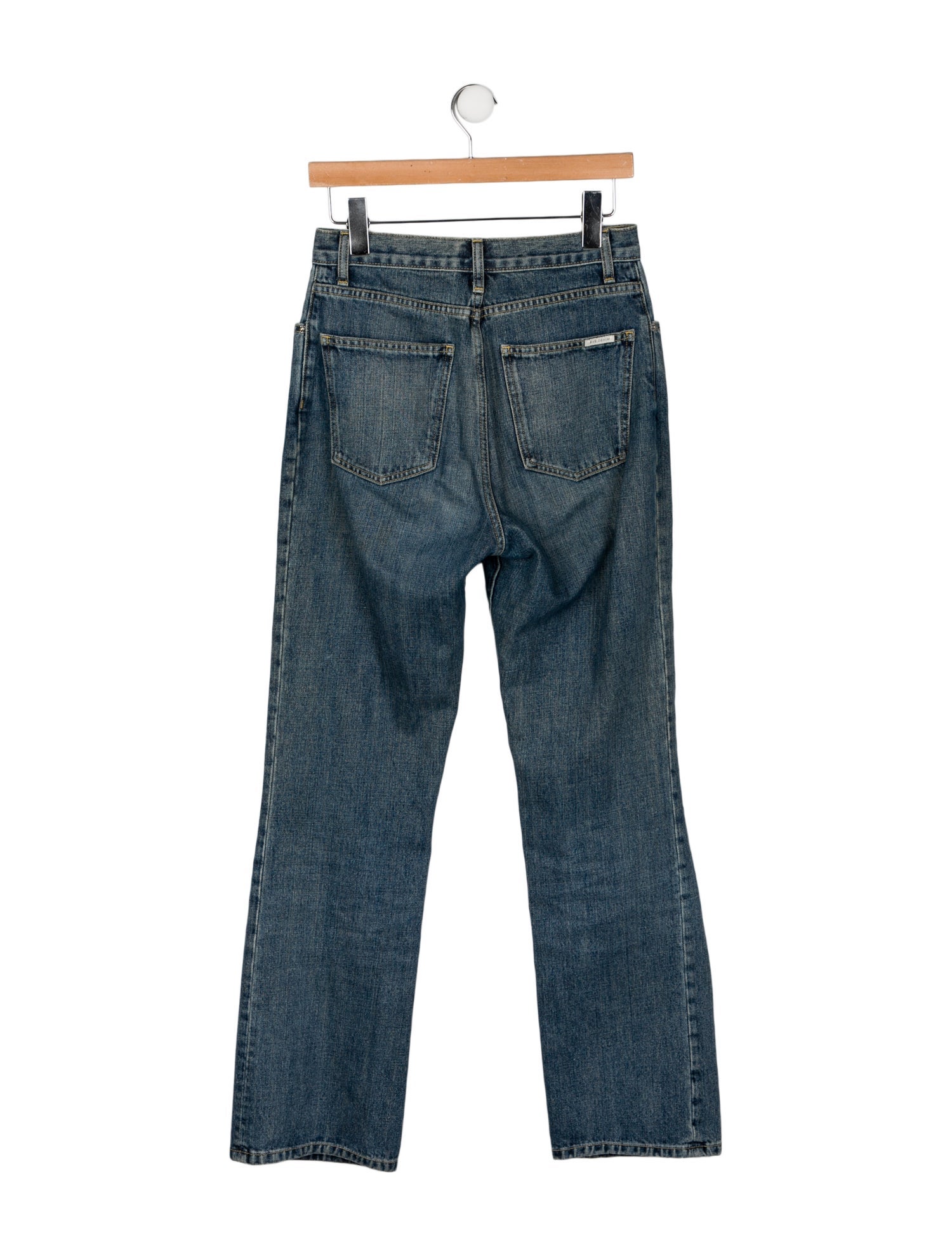 Eve Denim High-Rise Straight Leg Jeans