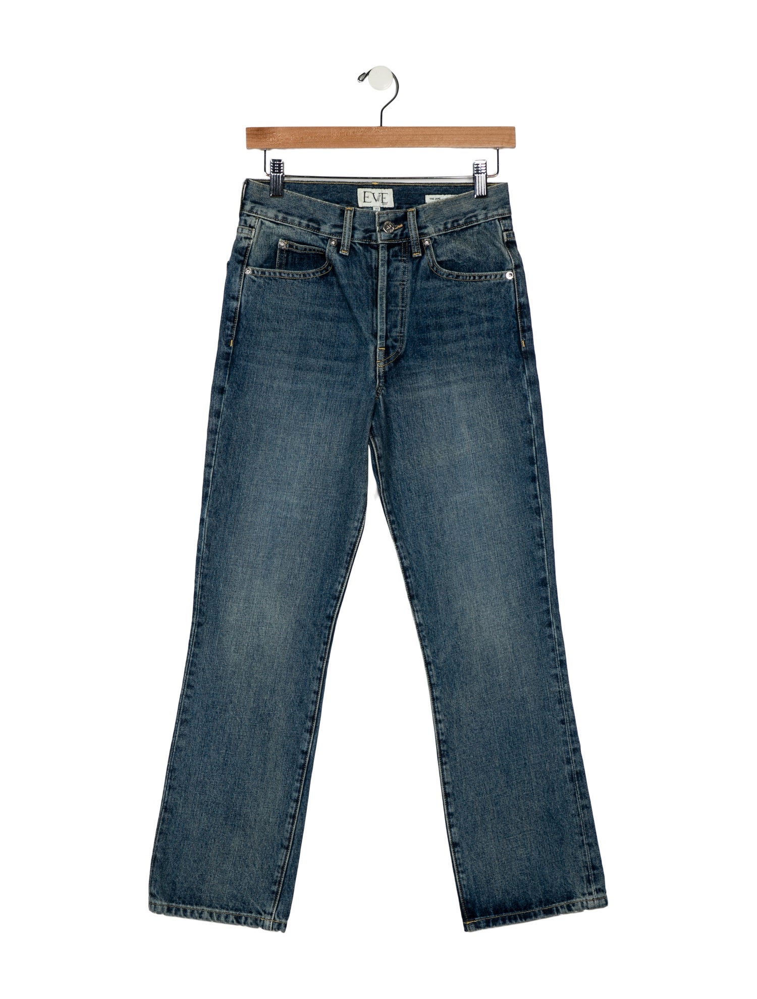 Eve Denim Mid-Rise Wide Leg Jeans