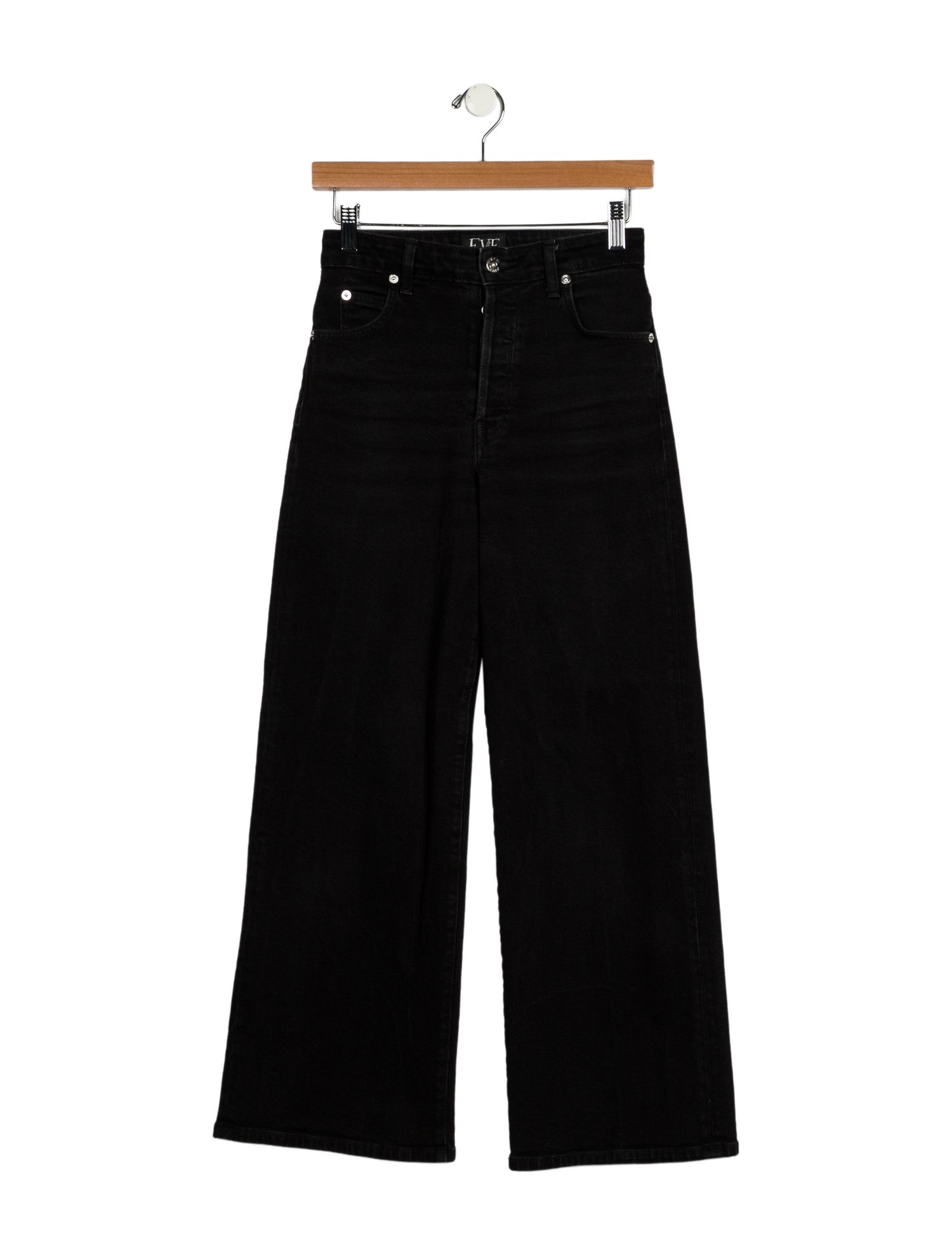 Eve Denim High-Rise Wide Leg Jeans