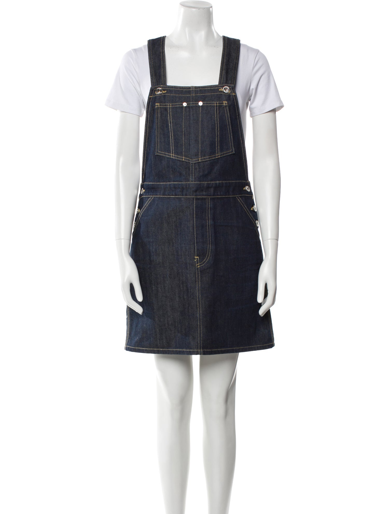 Eve Denim Square Neckline Mini Dress