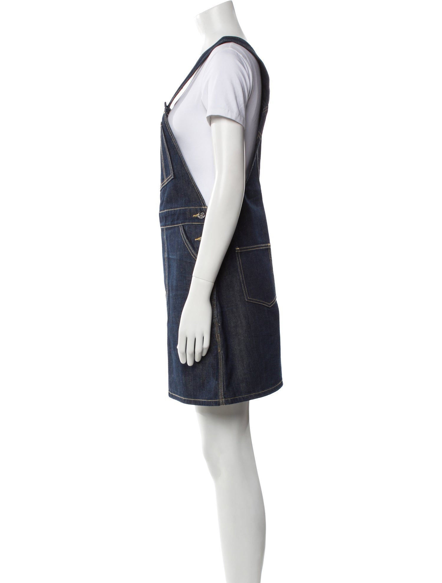 Eve Denim Square Neckline Mini Dress