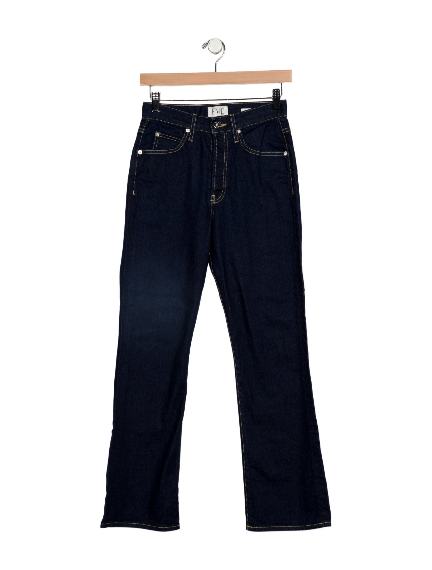 Eve Denim Mid-Rise Wide Leg Jeans