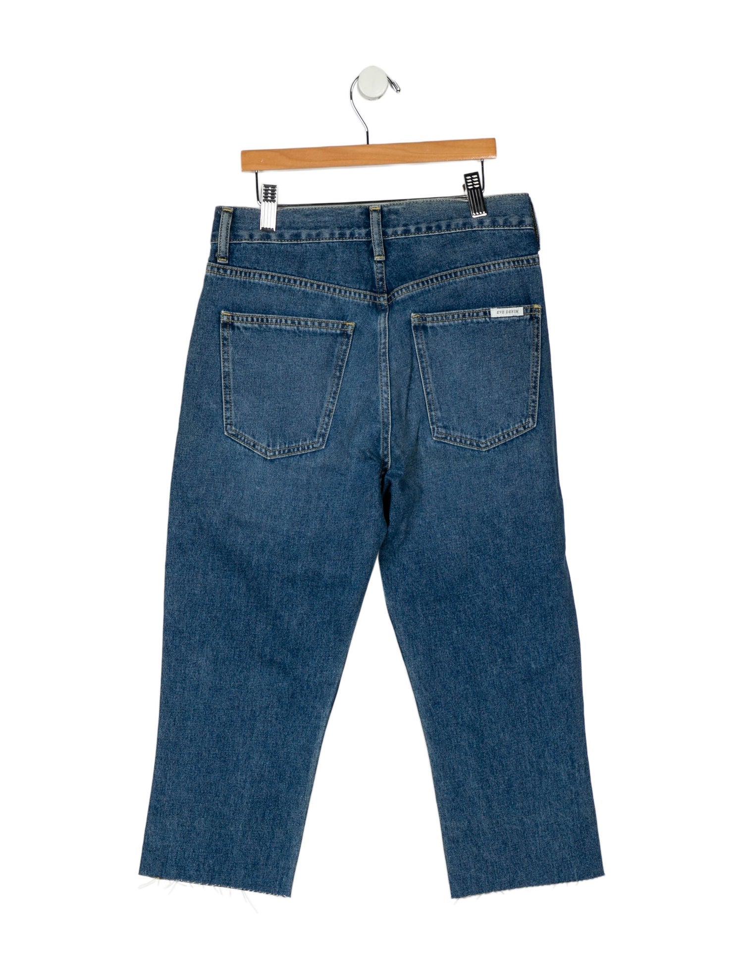 Eve Denim Mid-Rise Straight Leg Jeans w/ Tags