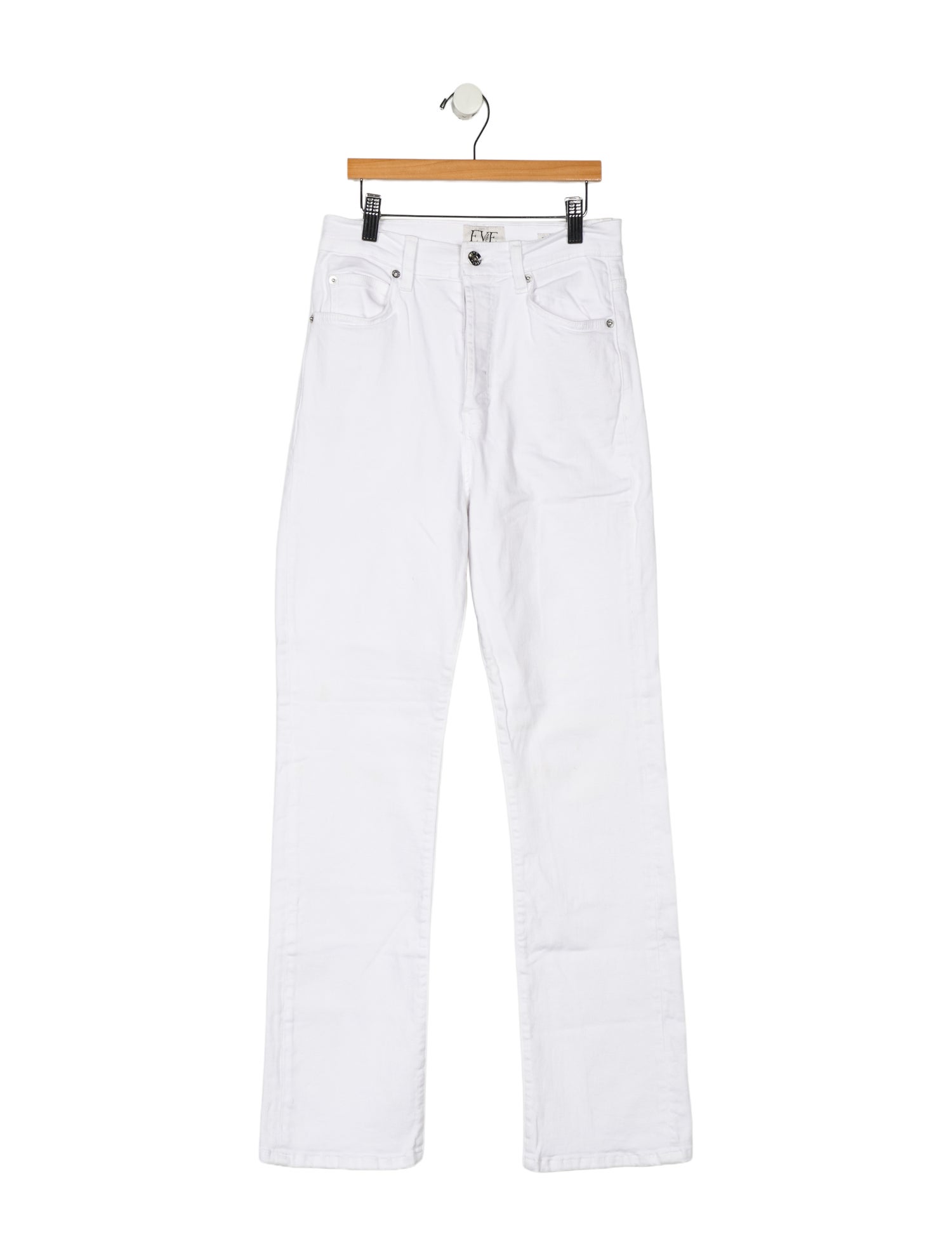 Eve Denim High-Rise Straight Leg Jeans