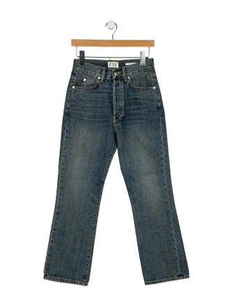 Eve Denim High-Rise Straight Leg Jeans