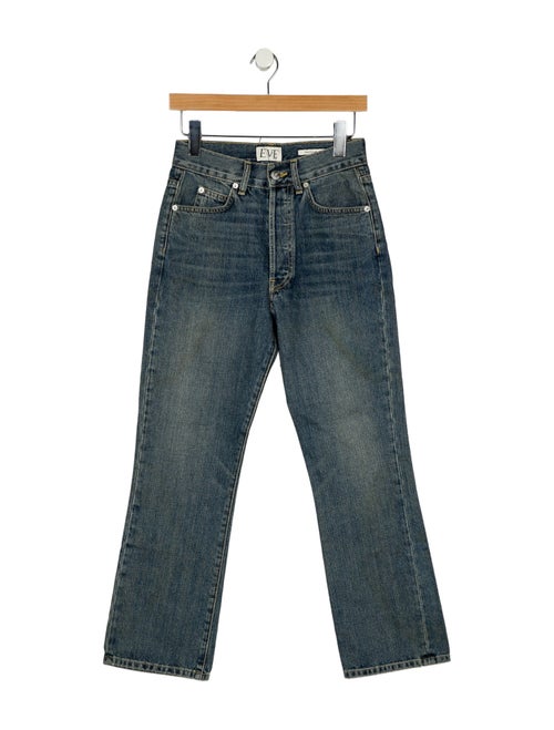 Eve Denim High-Rise Straight Leg Jeans