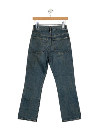 Eve Denim High-Rise Straight Leg Jeans