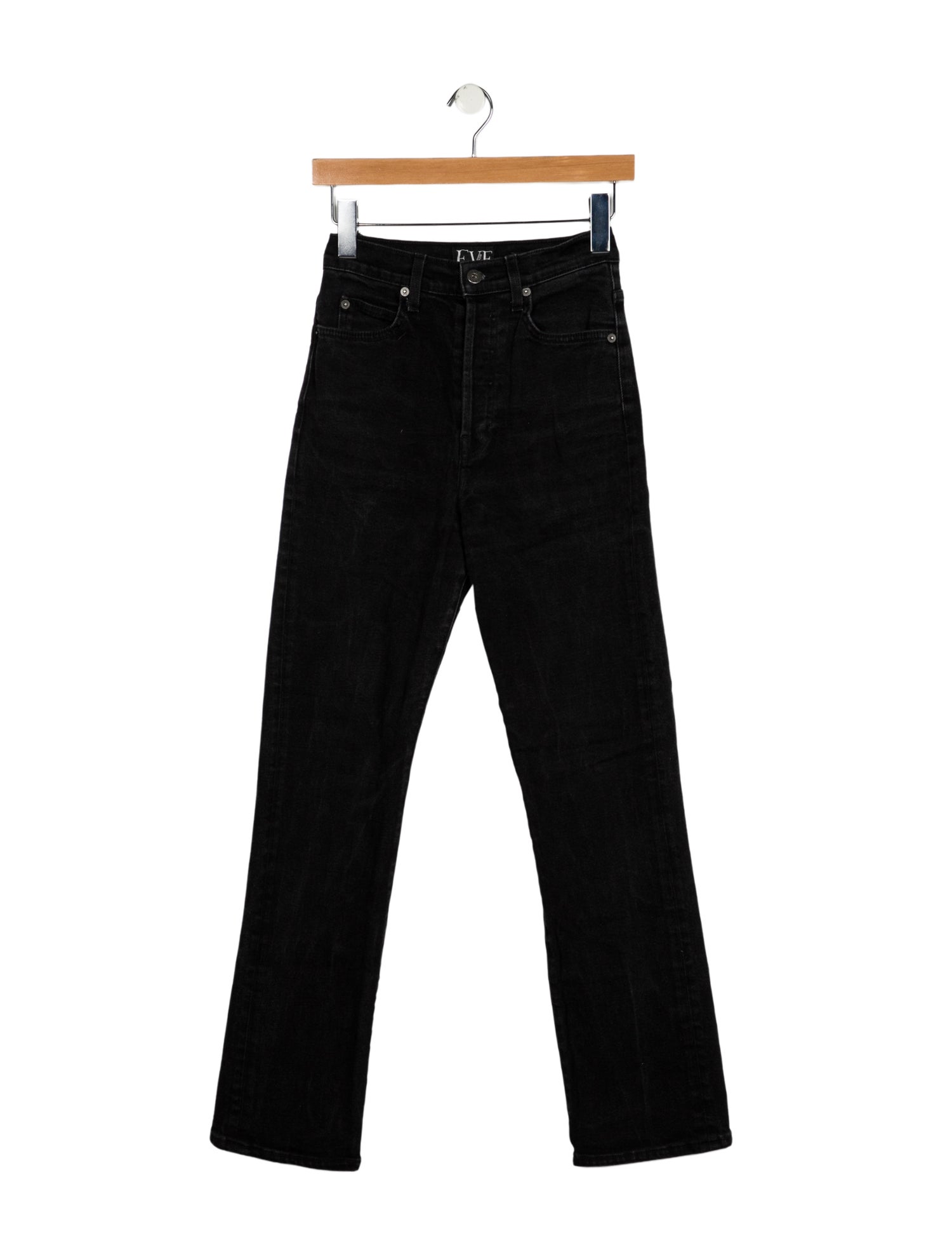 Eve Denim High-Rise Straight Leg Jeans