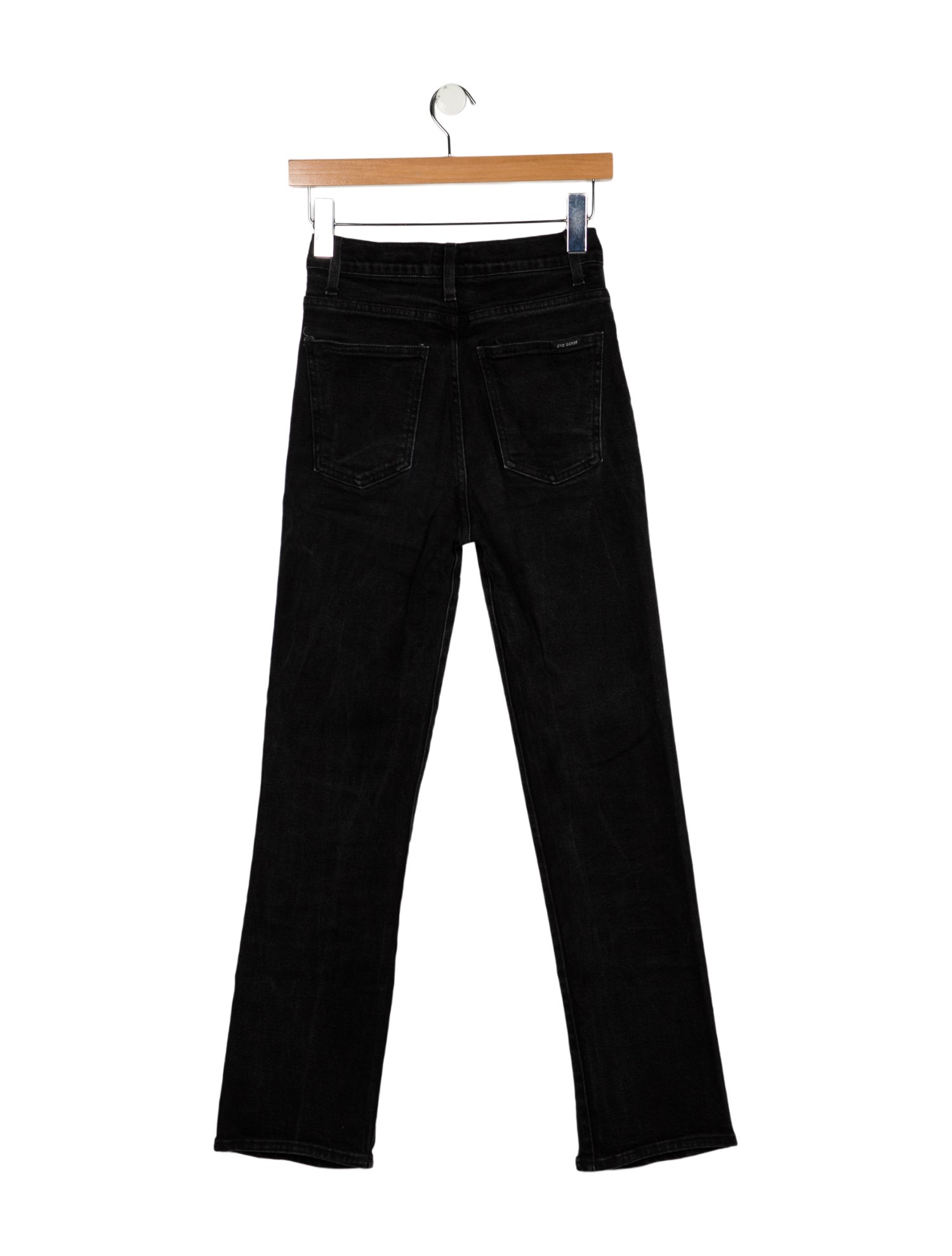 Eve Denim High-Rise Straight Leg Jeans