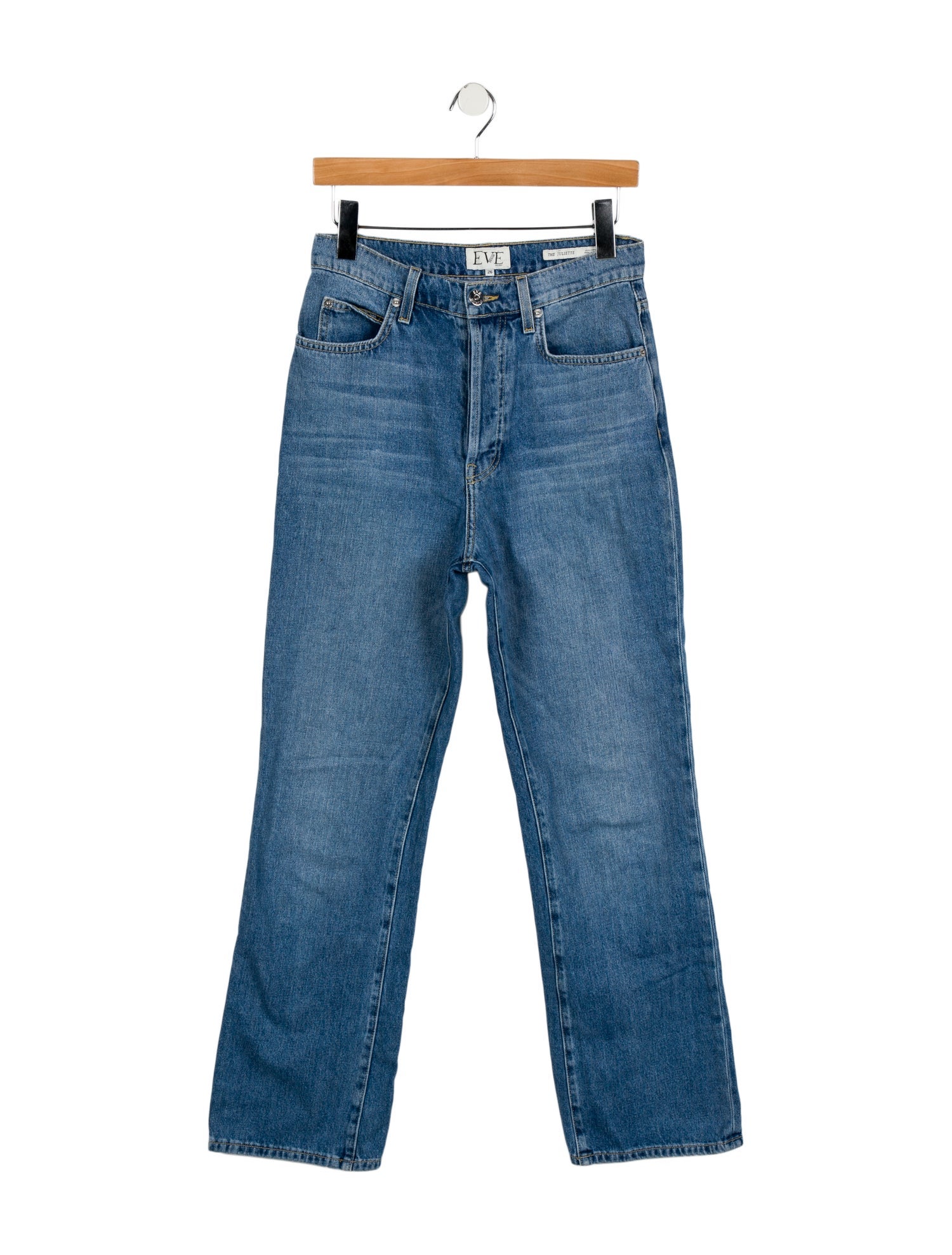 Eve Denim High-Rise Wide Leg Jeans