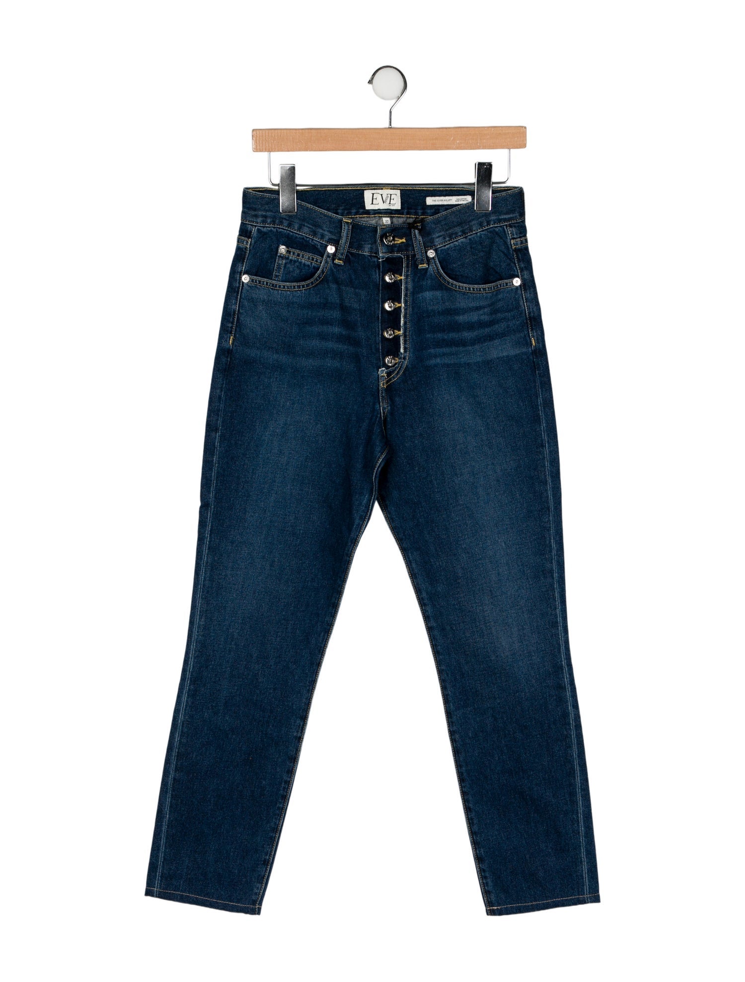 Eve Denim High-Rise Straight Leg Jeans w/ Tags