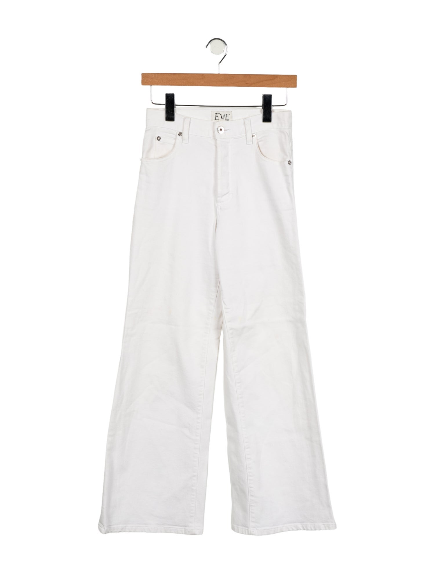 Eve Denim Mid-Rise Wide Leg Jeans