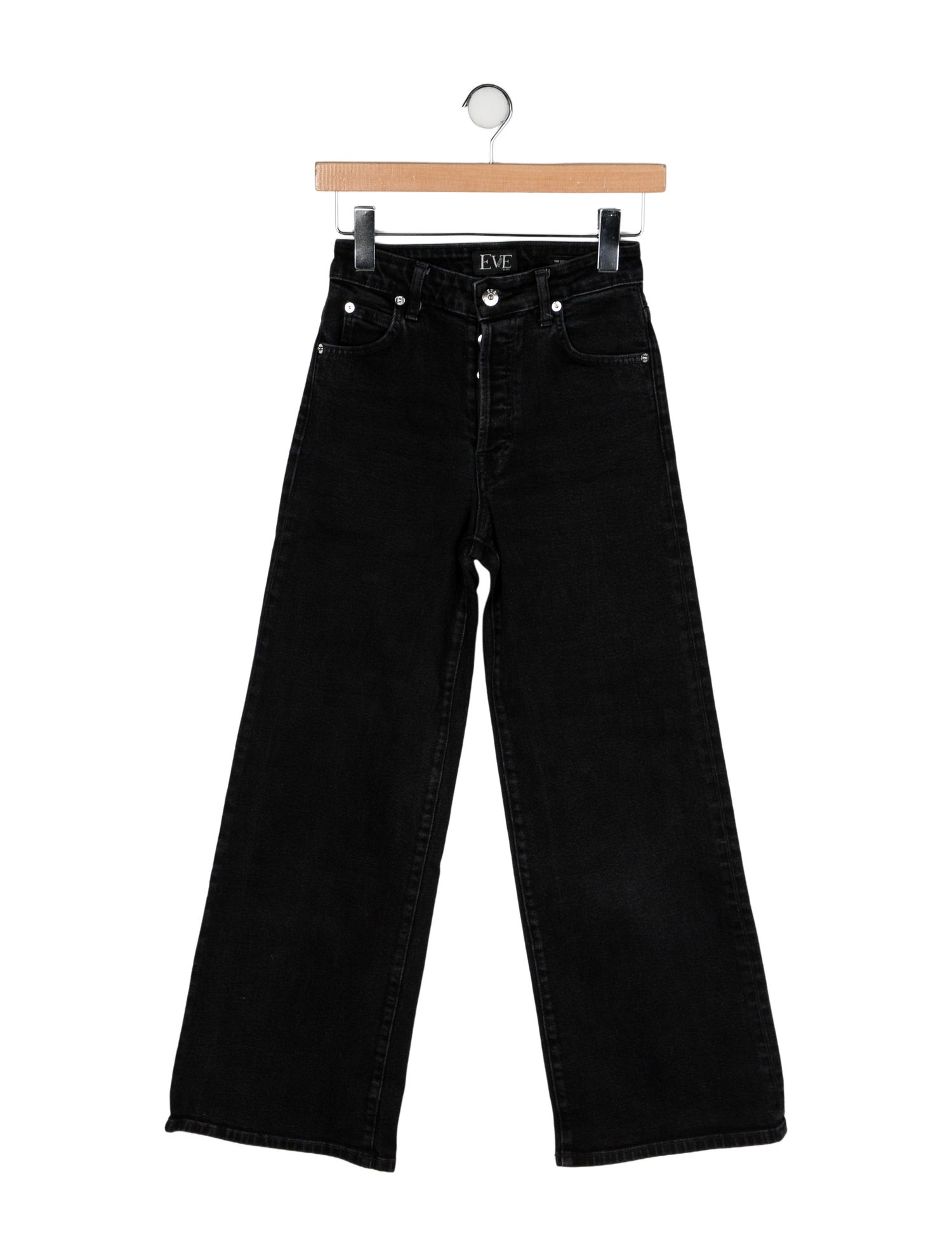 Eve Denim Mid-Rise Wide Leg Jeans