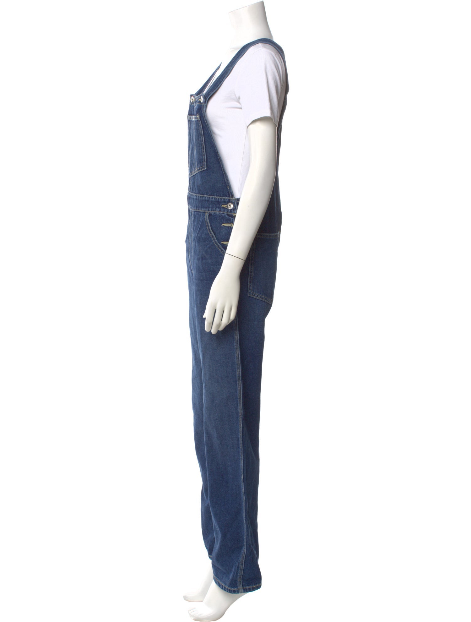 Eve Denim Square Neckline Jumpsuit