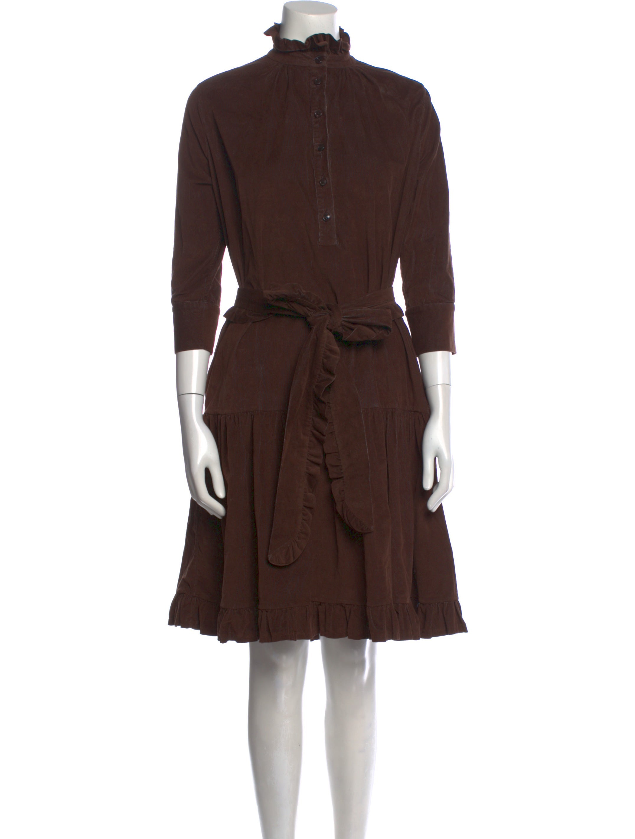 Evi Grintela Mock Neck Midi Length Dress