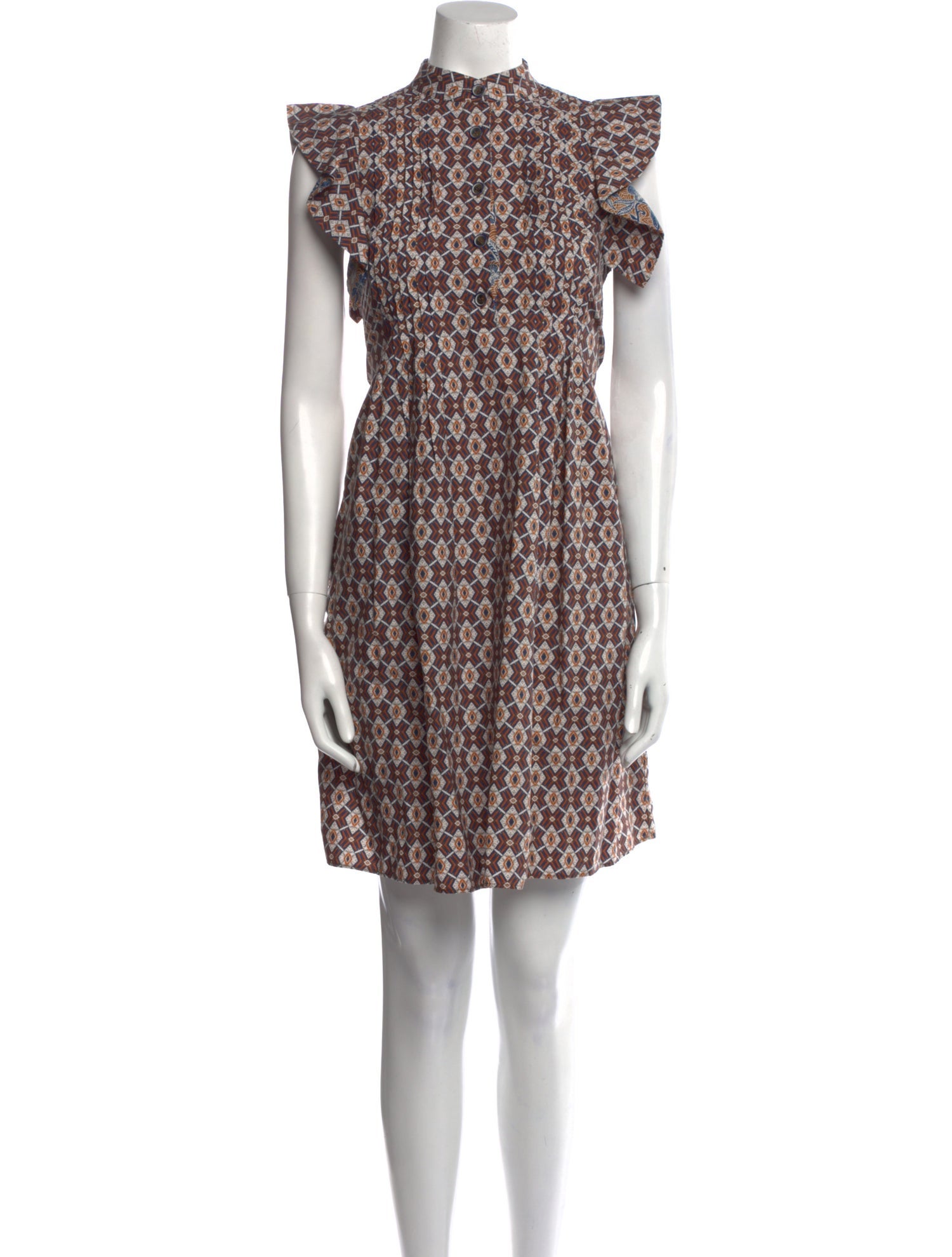 Evi Grintela Floral Print Knee-Length Dress