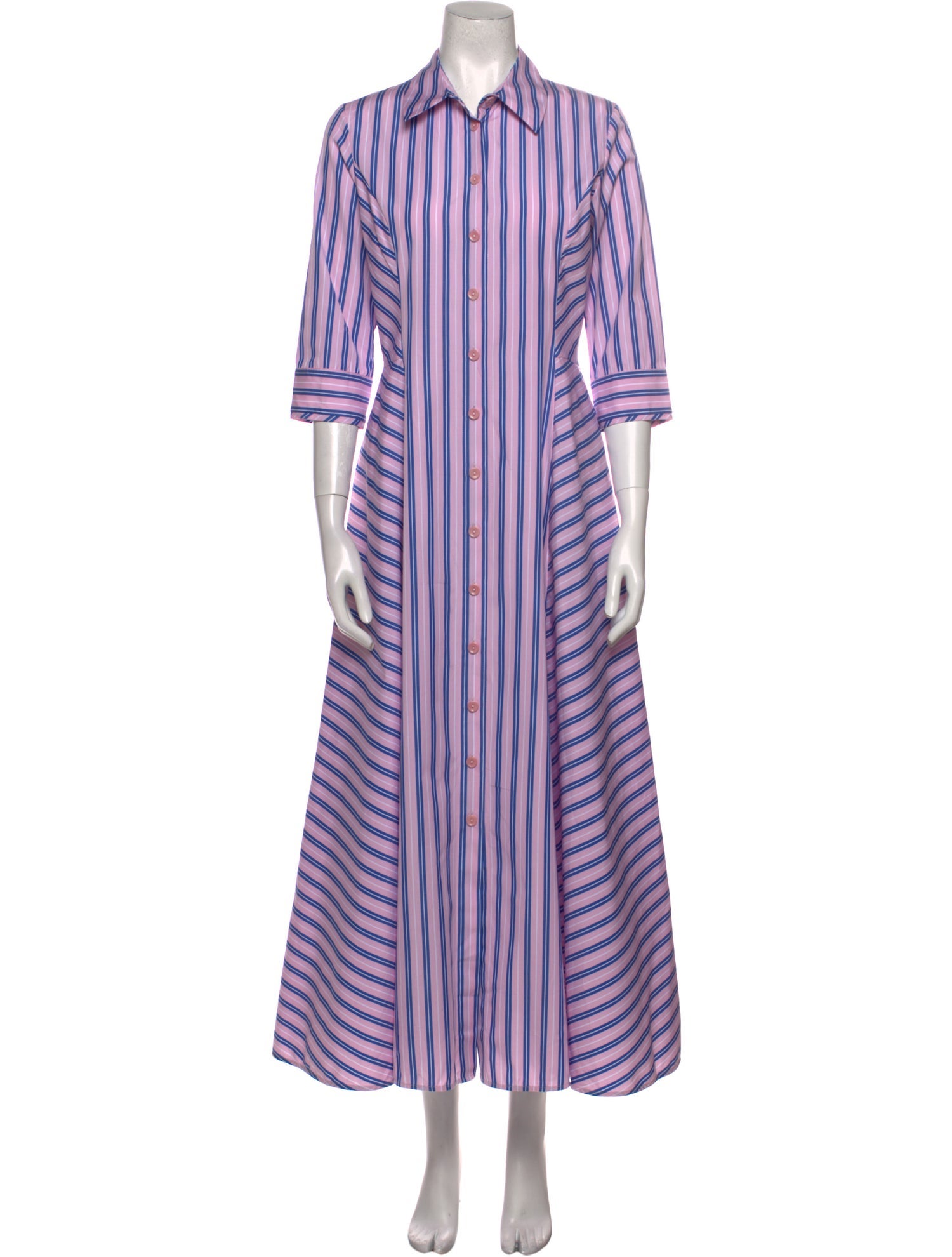 Evi Grintela Striped Long Dress