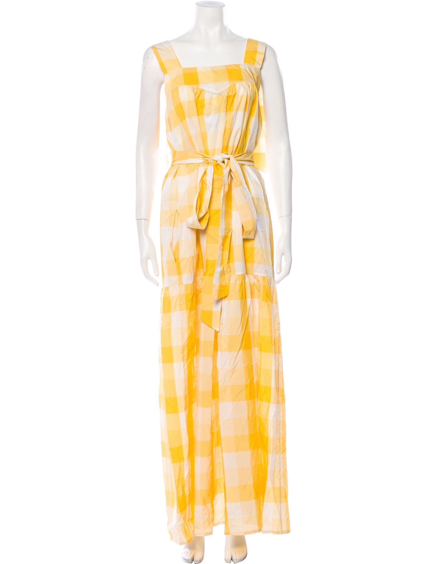 Evi Grintela Plaid Print Long Dress w/ Tags