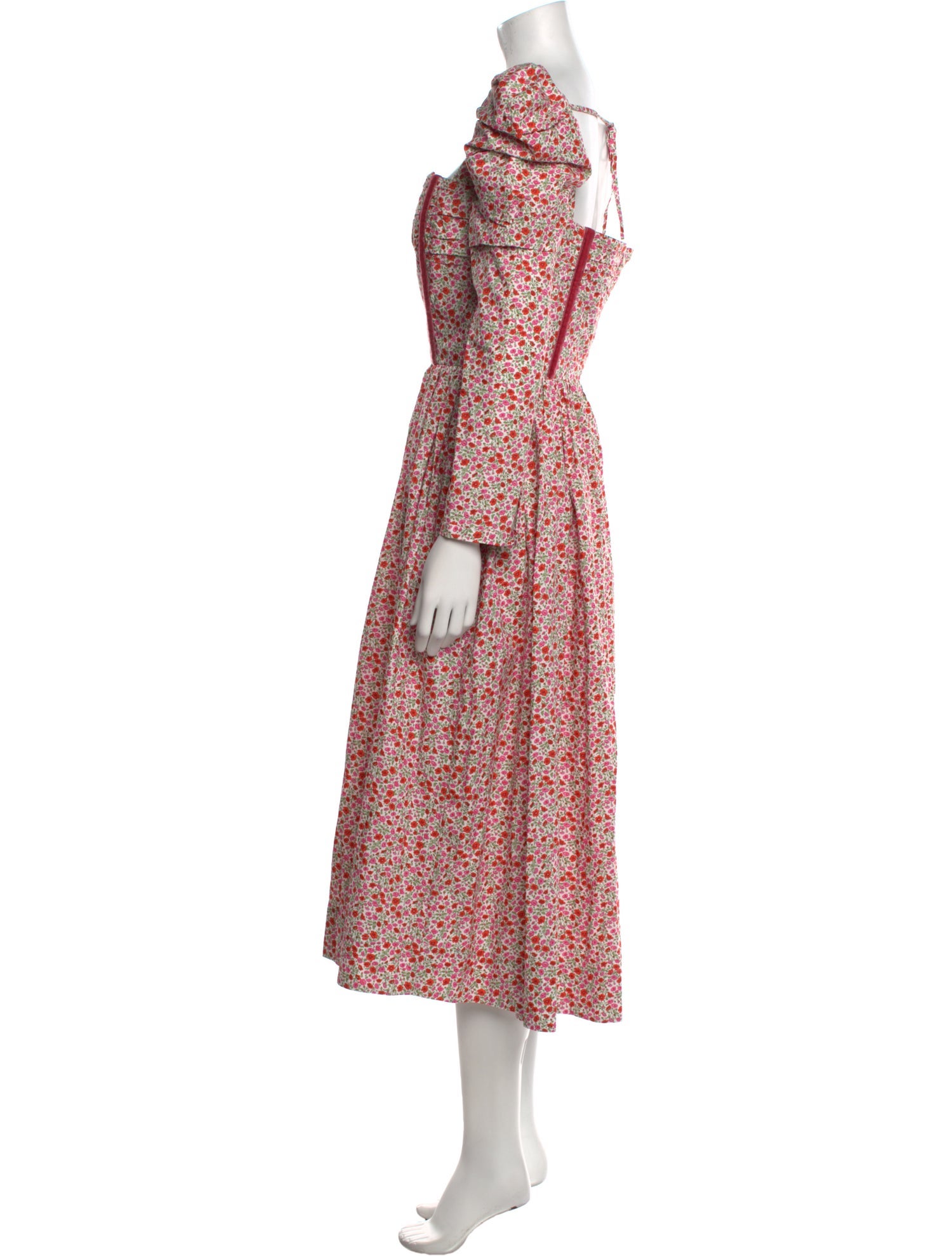 Evi Grintela Floral Print Midi Length Dress