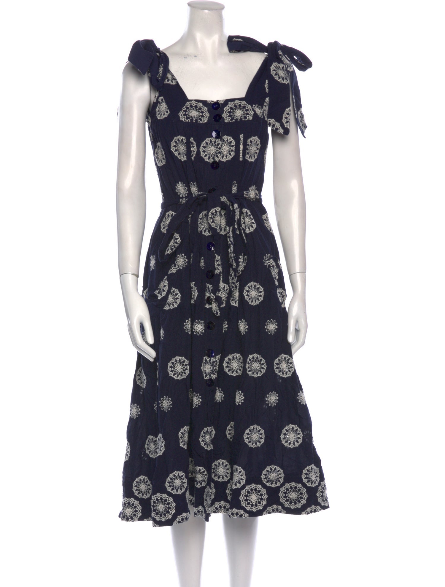 Evi Grintela Floral Print Midi Length Dress