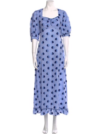 Evi Grintela Polka Dot Print Long Dress
