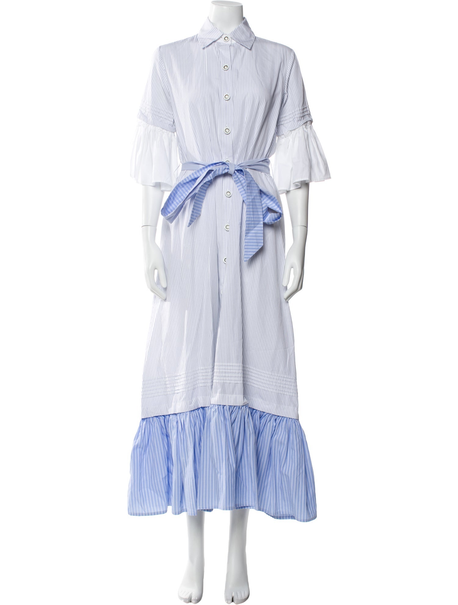 Evi Grintela Striped Long Dress