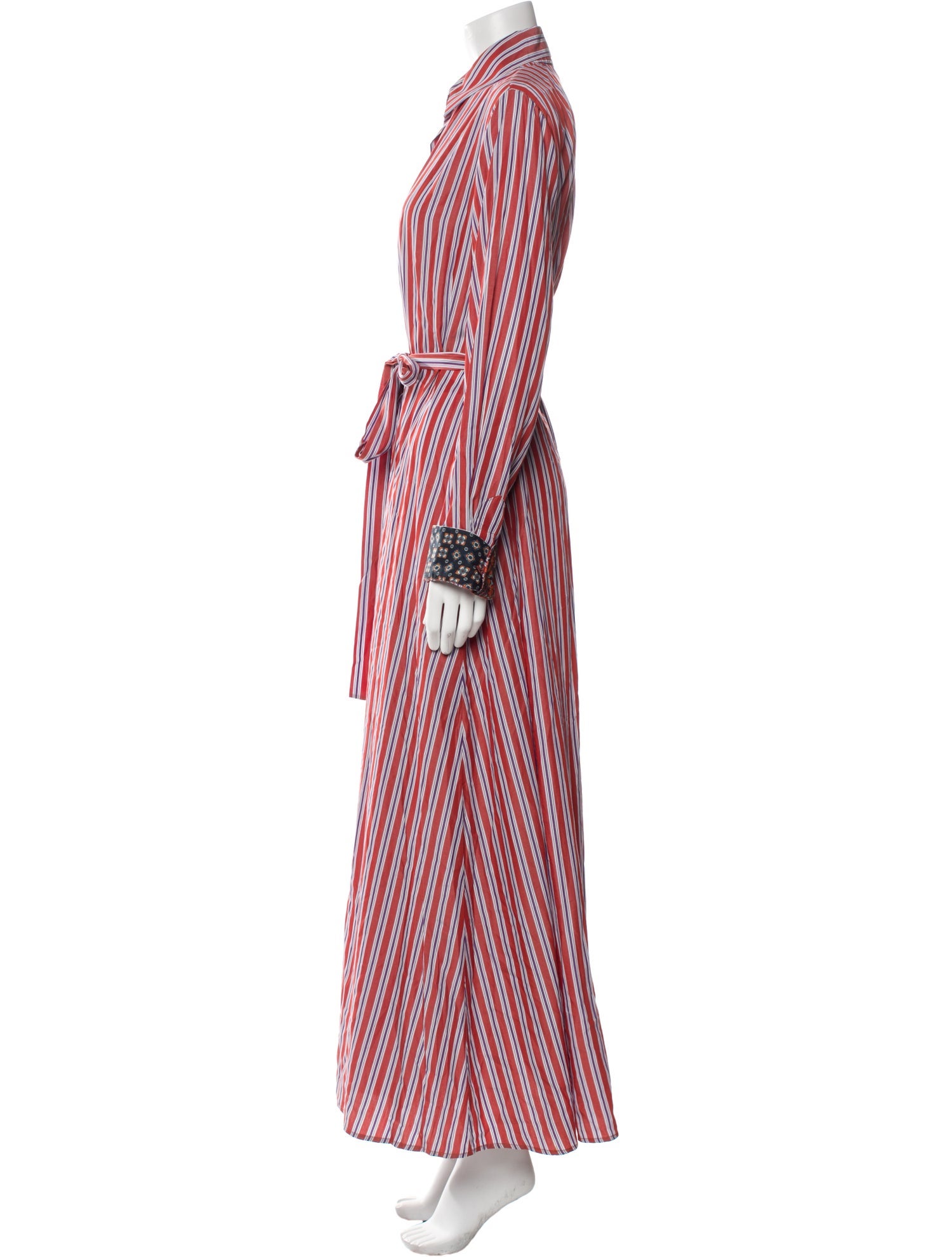 Evi Grintela Striped Long Dress