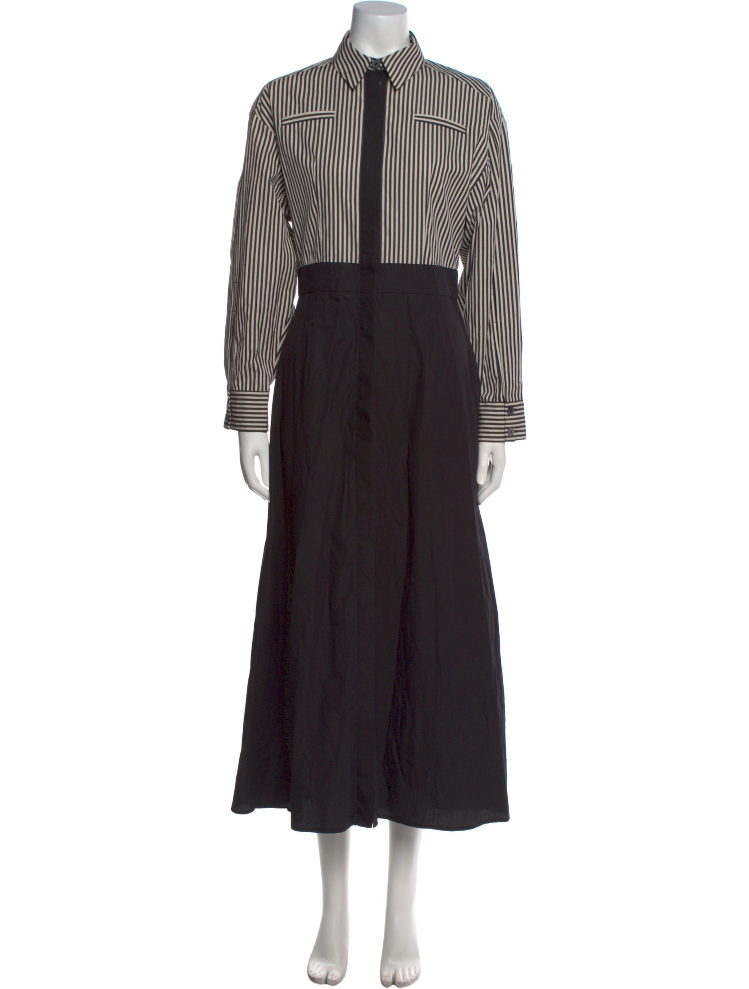 Evi Grintela Striped Long Dress