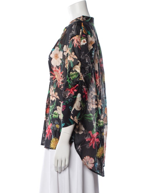 Evi Grintela Floral Print V-Neck Blouse