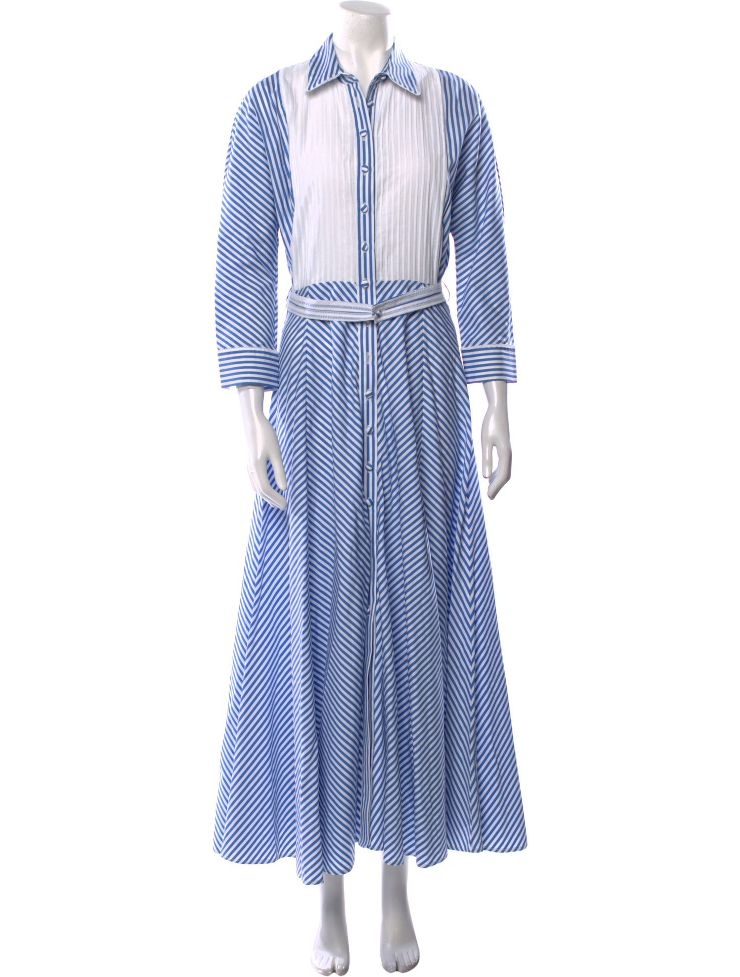 Evi Grintela Striped Long Dress