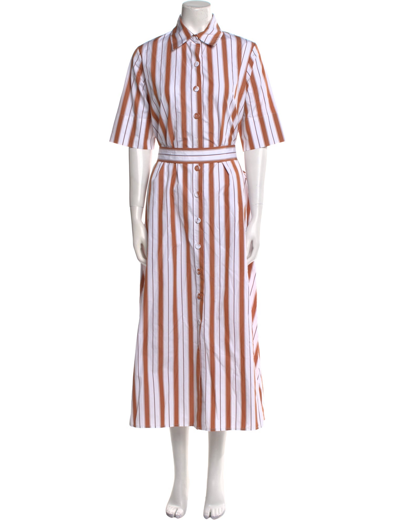 Evi Grintela Striped Long Dress