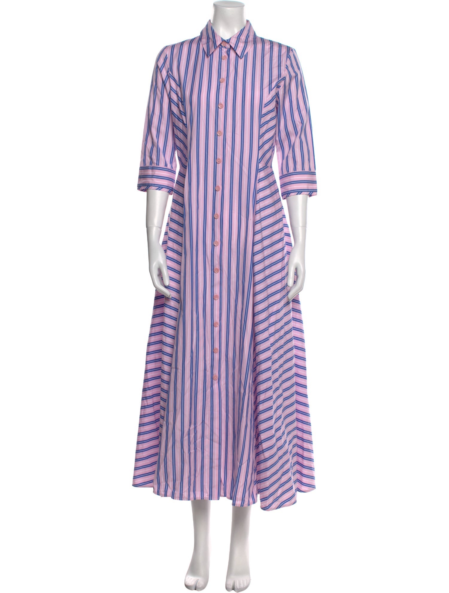 Evi Grintela Striped Long Dress