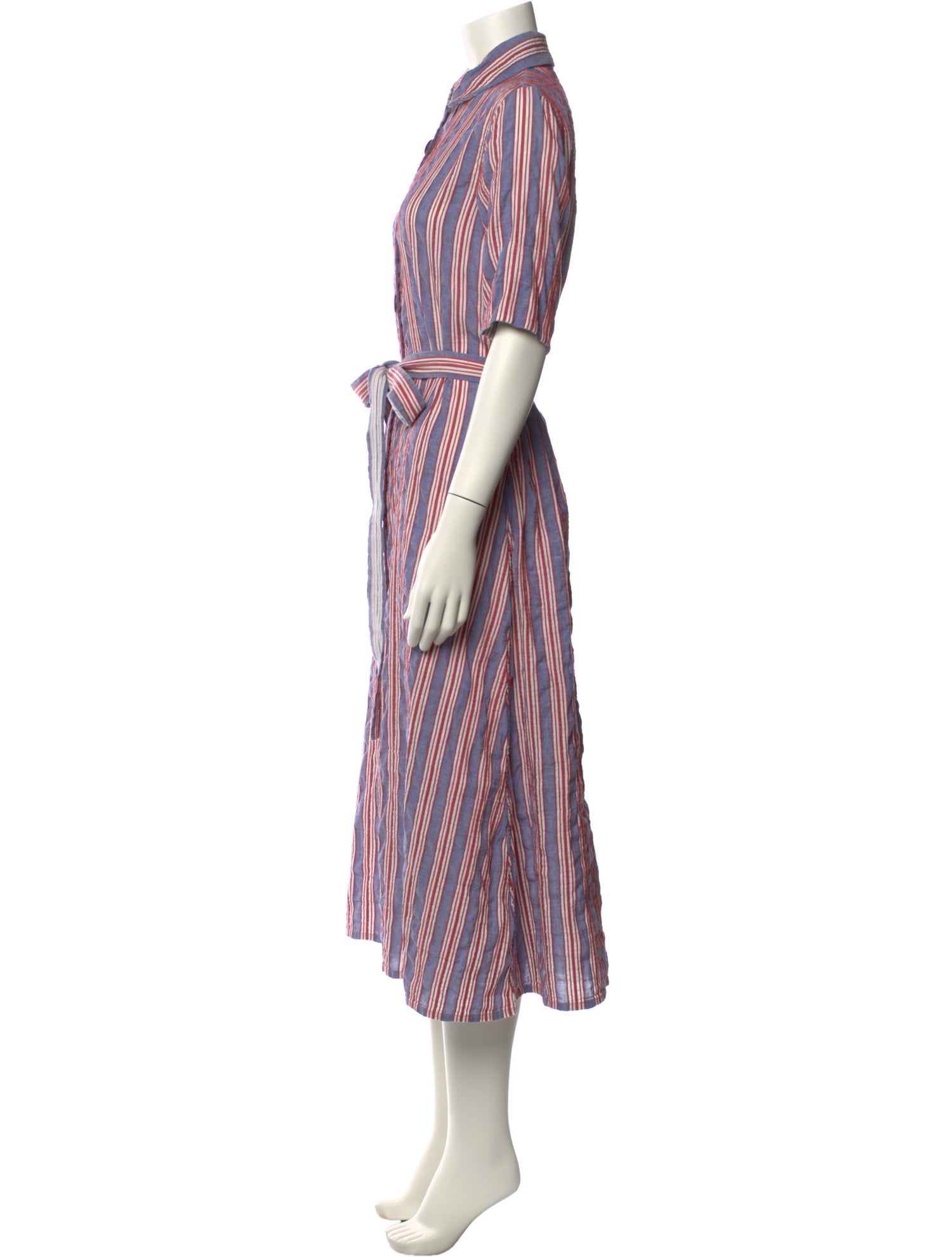 Evi Grintela Striped Long Dress