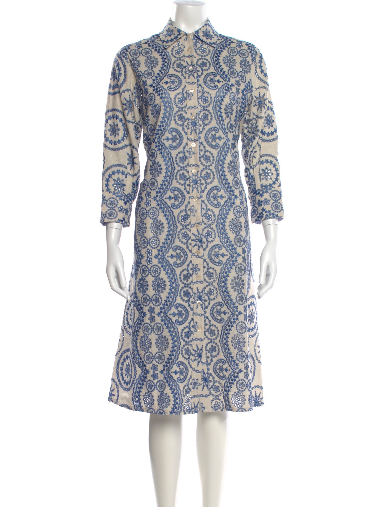 Evi Grintela Paisley Print Midi Length Dress