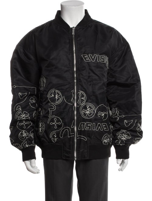 Evisu Graphic Print Bomber Jacket