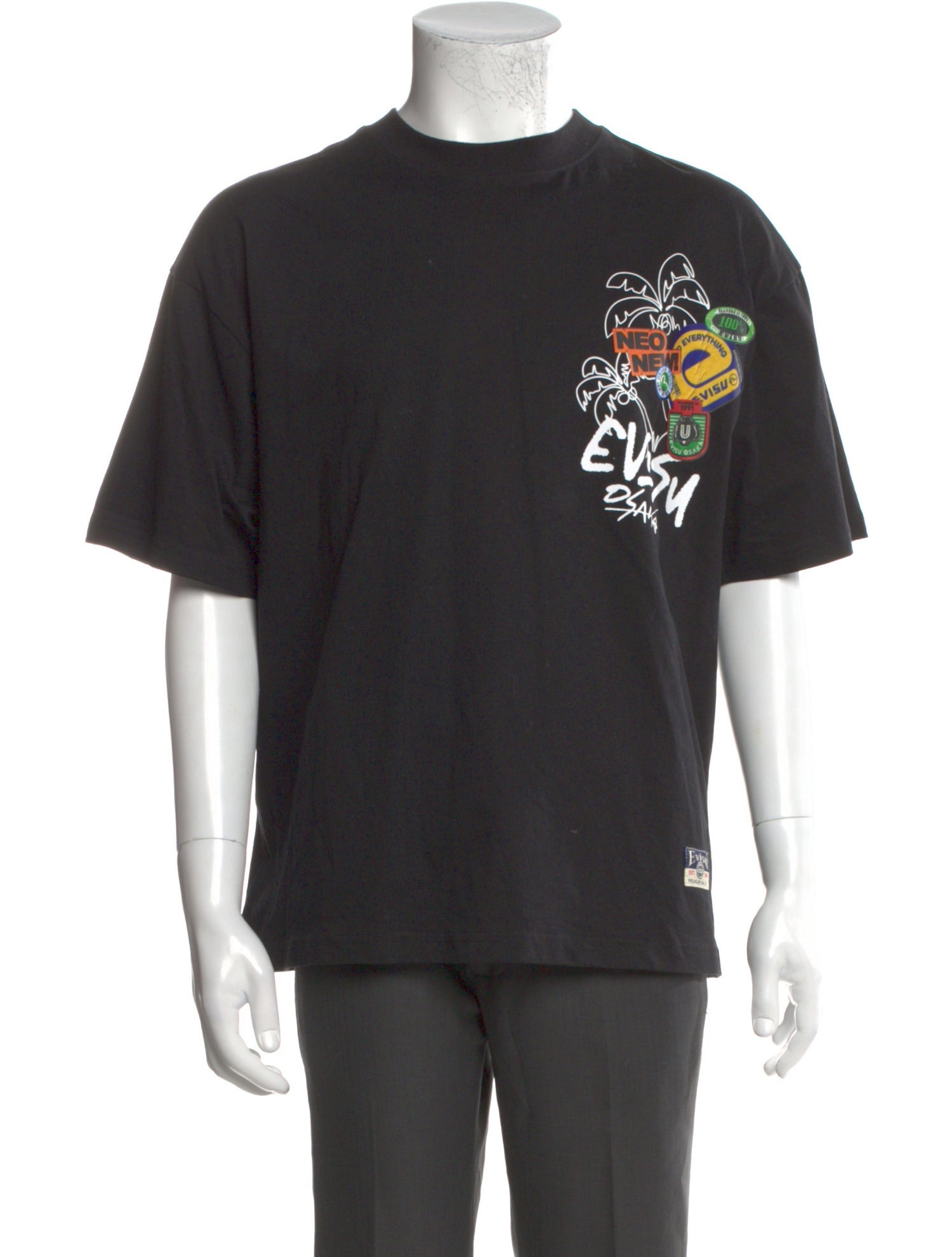 Evisu Graphic Print Crew Neck T-Shirt